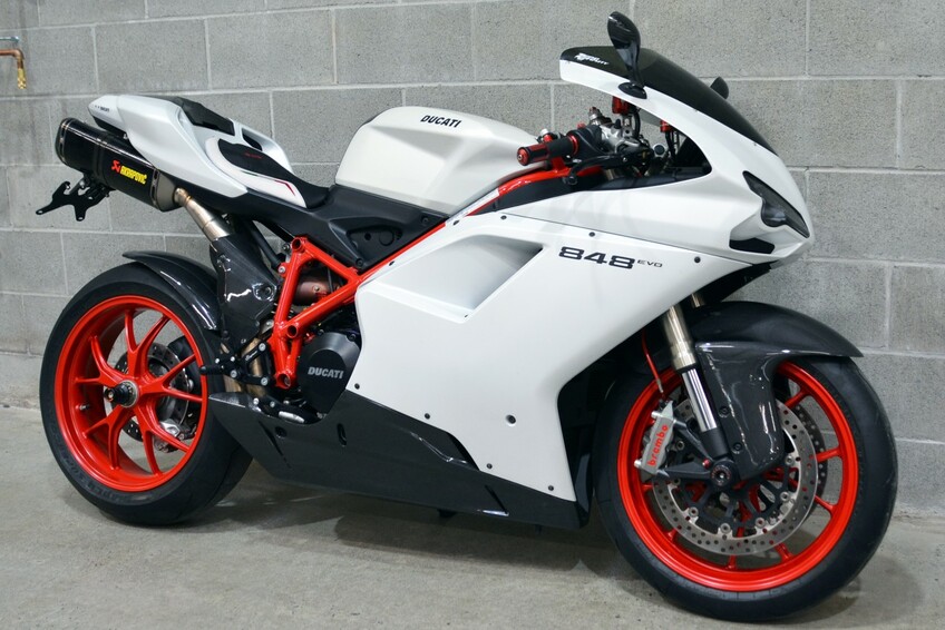 2011 Arctic White Ducati 848 Evo 13 980 For Sale Finance Lease Or